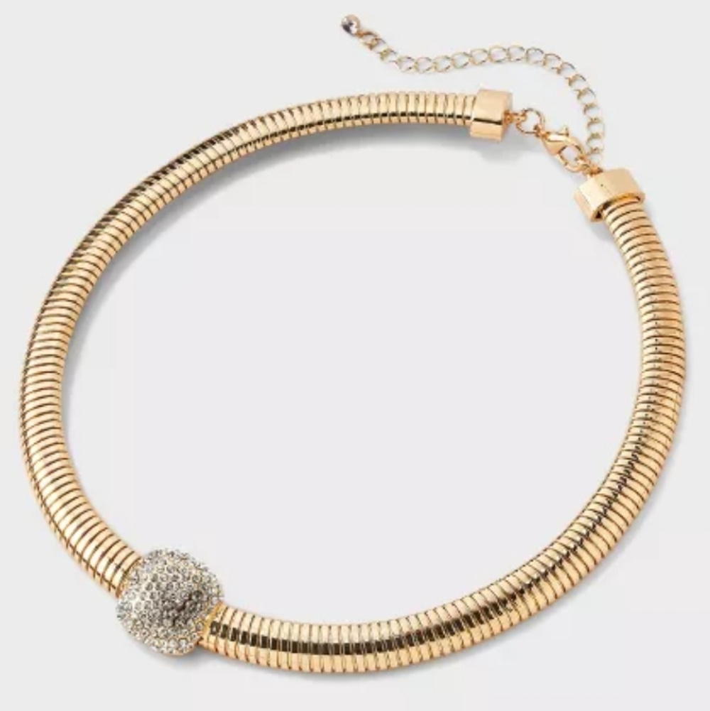 a new day Gold Tone Necklace with Silver Accent Fashion Jewelry